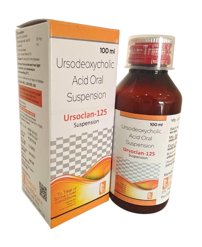 Each 5 ml contains: Ursodeoxycholic Acid 125 mg Suspension — manufactured by Trumac Healthcare
