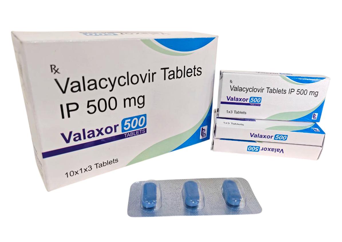 Valacyclovir (500 mg) Tablet — manufactured by Trumac Healthcare