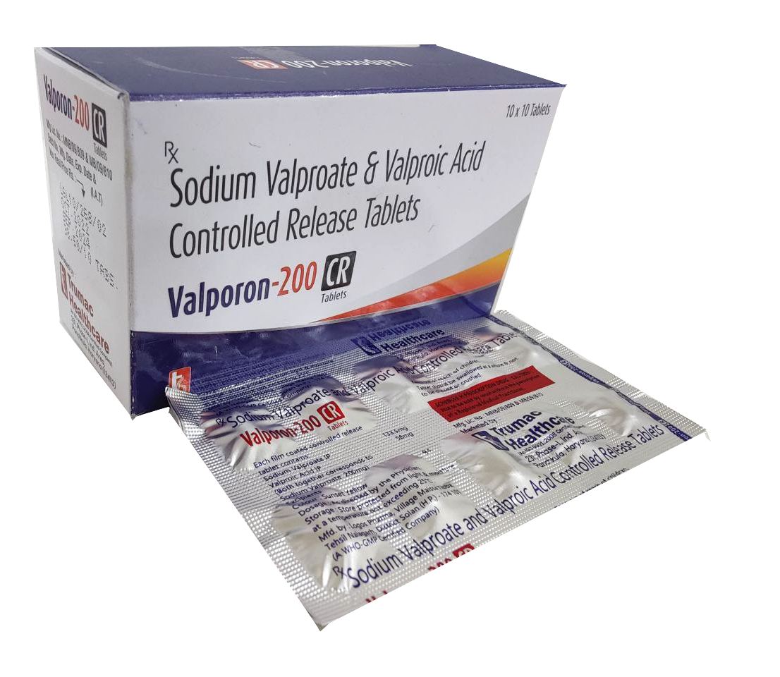 Sodium Valporate 200 mg Tablet — manufactured by Trumac Healthcare