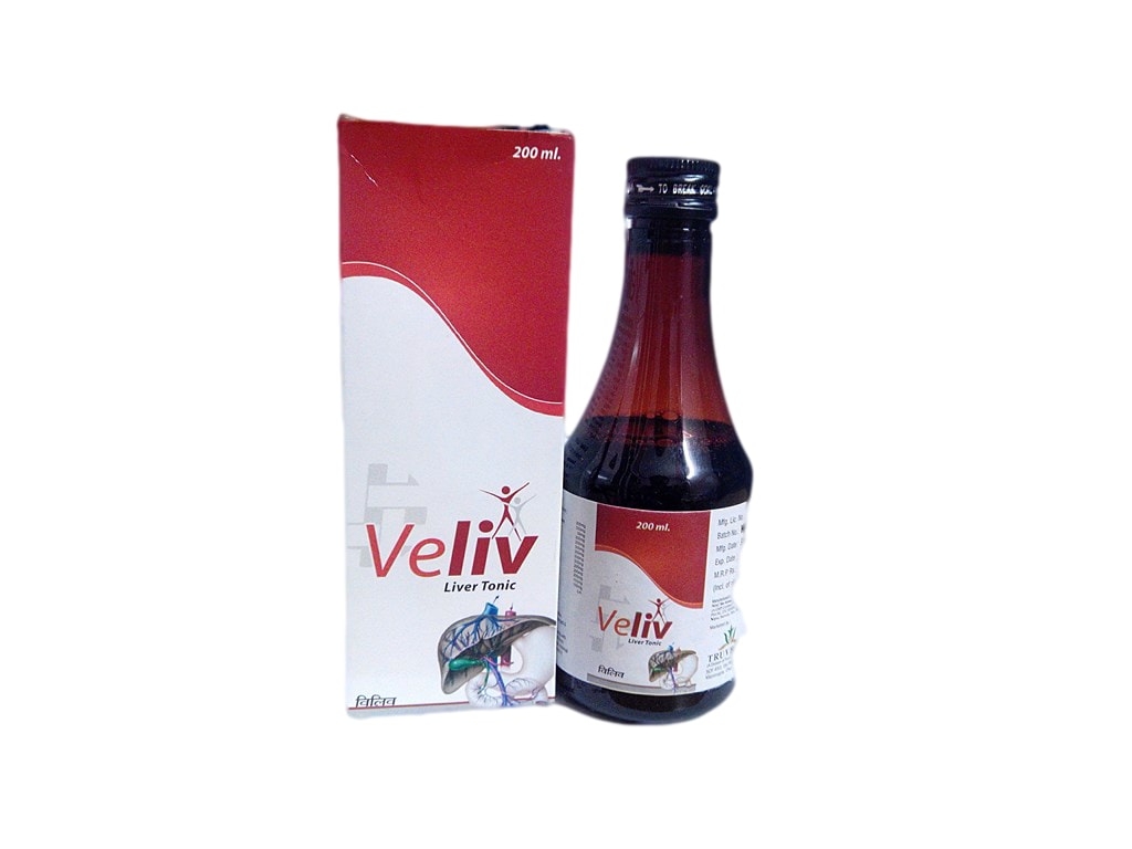 Veliv Liver Tonic — Kalmegh + Bhumiamla + Punarnava Herbal Liver Blend from Trumac Healthcare PCD Pharma Franchise India