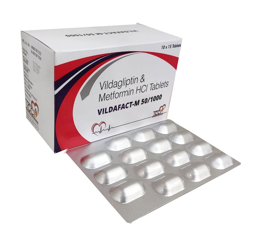 Vildagliptin 50 mg + Metformin 1000 mg Tablet — manufactured by Trumac Healthcare