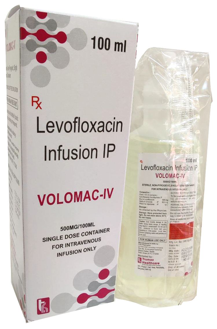 Levofloxacin 500 mg per 100 ml Infusion IV — manufactured by Trumac Healthcare