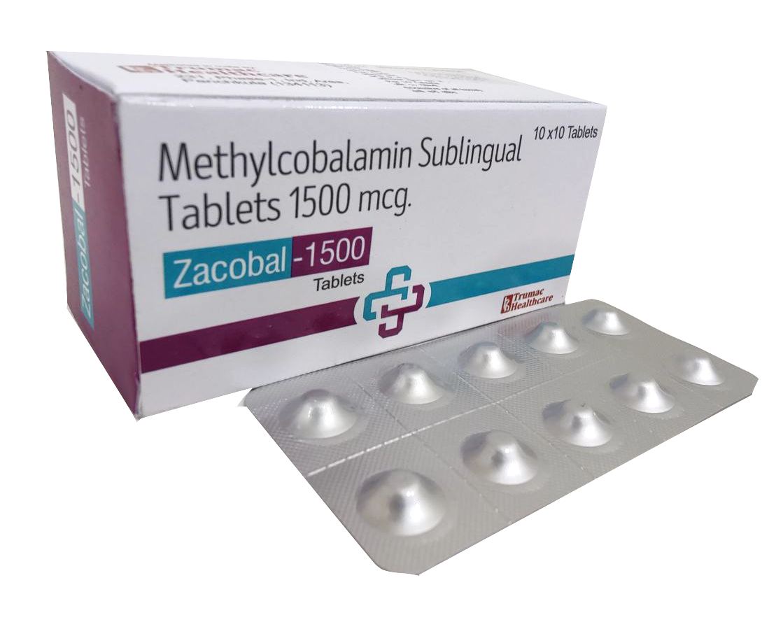 Zacobal-1500 Sublingual Tablet — Methylcobalamin 1500 mcg (Sublingual) from Trumac Healthcare PCD Pharma Franchise India