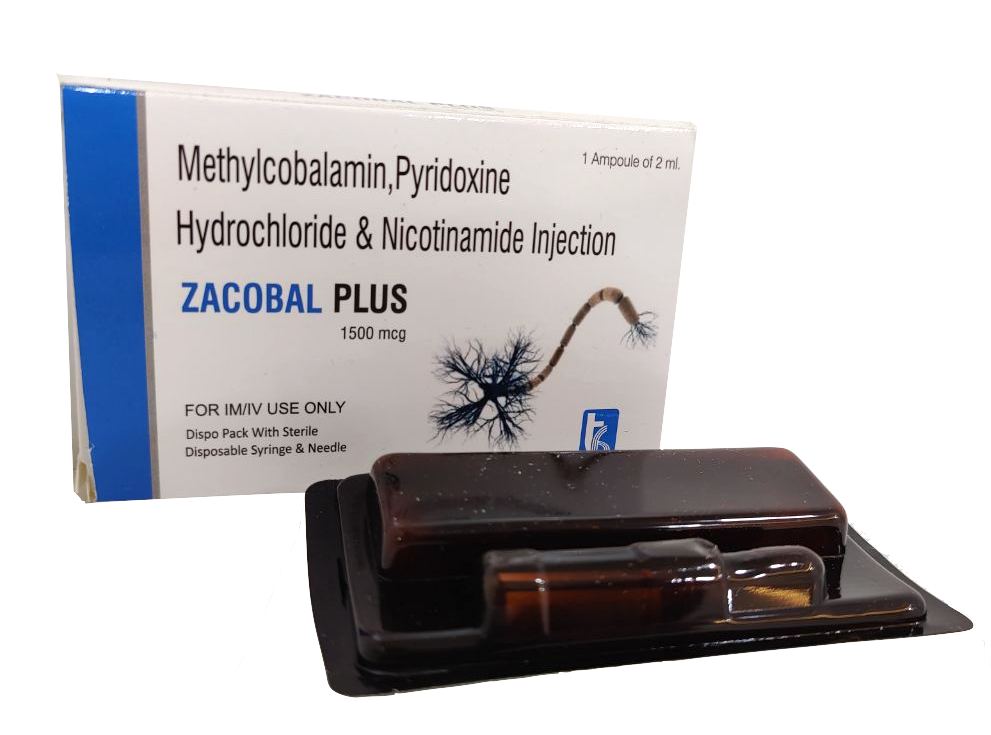Zacobal-Plus 1500 (Dispo) — Methylcobalamin 1500 mcg + Pyridoxine + Niacinamide from Trumac Healthcare PCD Pharma Franchise India