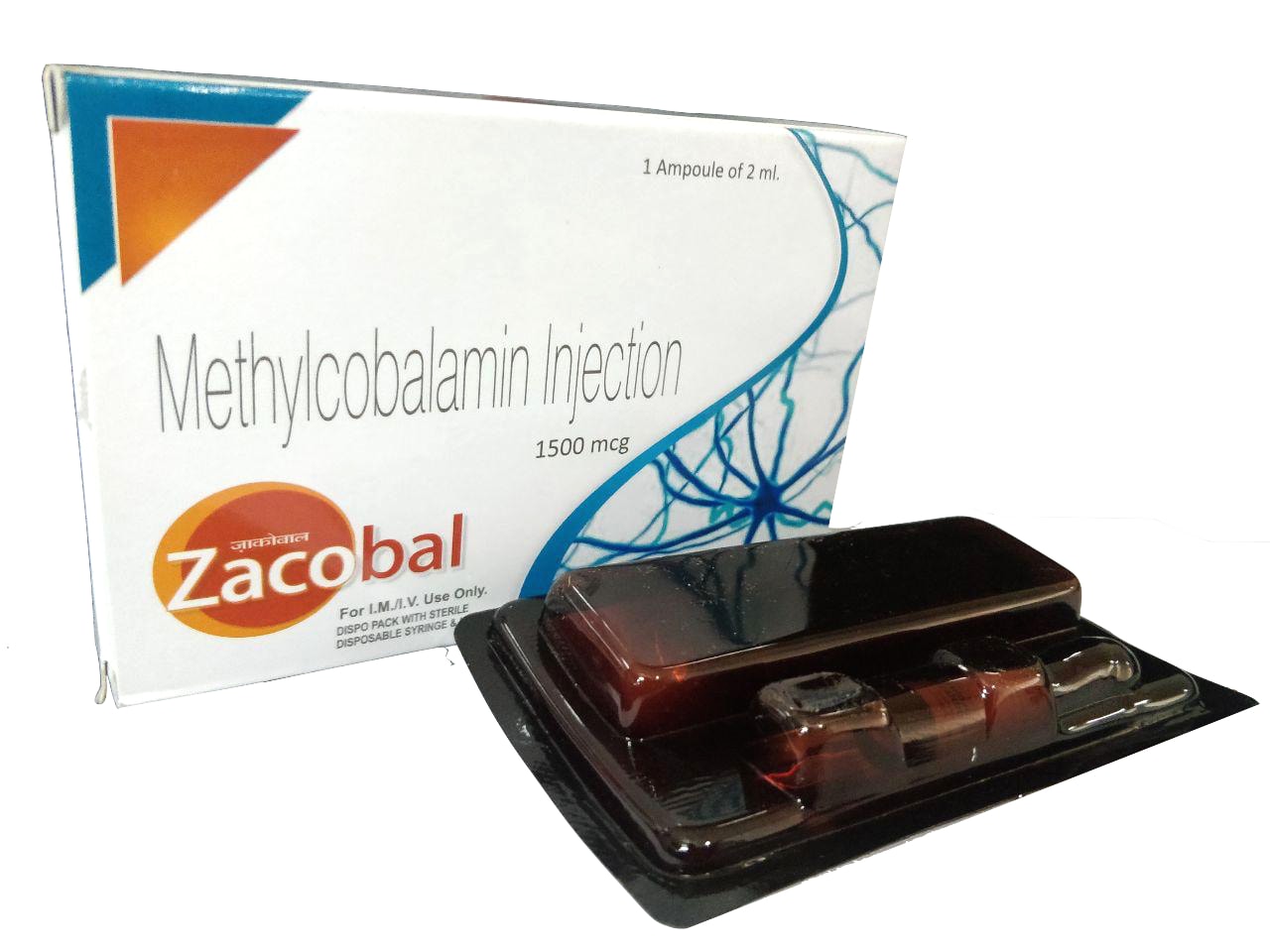 Zacobal Disposable Injection — Methylcobalamin 1500 mcg + Benzyl Alcohol from Trumac Healthcare PCD Pharma Franchise India