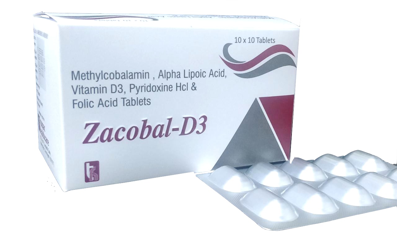 Zacobal-D3 Tablet — Methylcobalamin 1500 mcg + Alpha Lipoic Acid + Cholecalciferol from Trumac Healthcare PCD Pharma Franchise India
