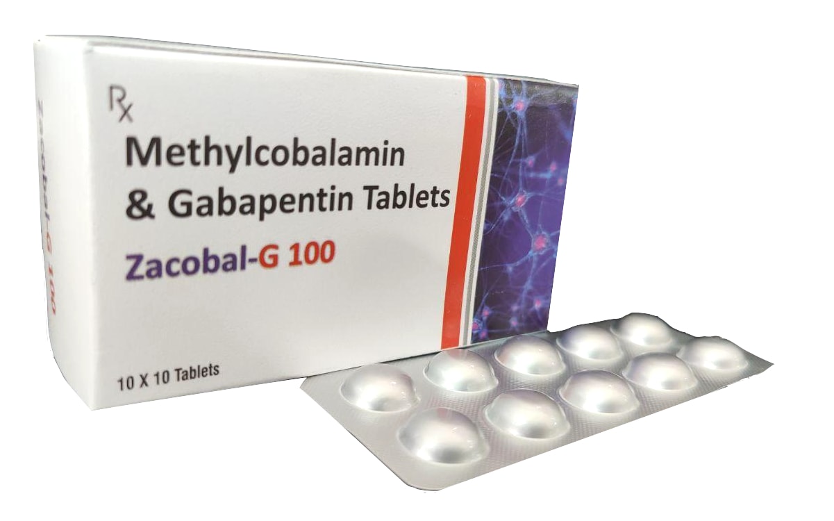 Zacobal-G 100 Tablet — Methylcobalamin 500 mcg + Gabapentin 100 mg from Trumac Healthcare PCD Pharma Franchise India