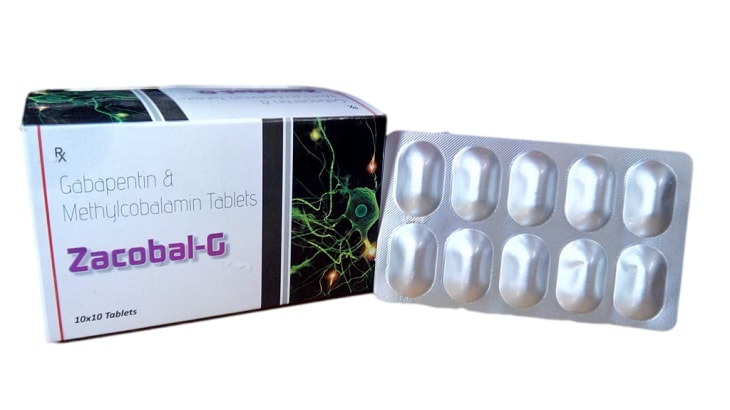 Zacobal-G Tablet — Methylcobalamin 500 mcg + Gabapentin 300 mg from Trumac Healthcare PCD Pharma Franchise India