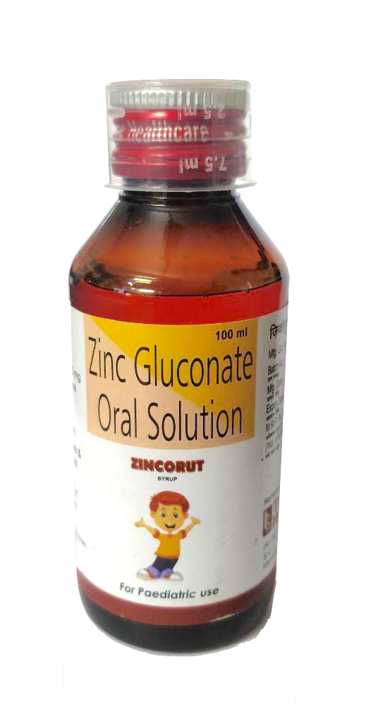 Zincorut Oral Solution — Zinc Gluconate eq. to Elemental Zinc 20 mg/5 ml from Trumac Healthcare PCD Pharma Franchise India