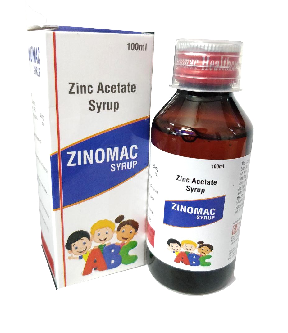 Zinomac Oral Solution — Zinc Acetate eq. to Elemental Zinc 20 mg/5 ml from Trumac Healthcare PCD Pharma Franchise India