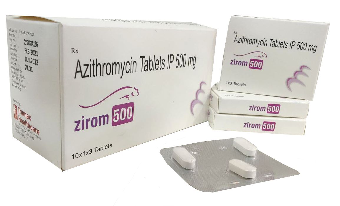 Azithromycin Dihydrate 500 mg Tablet — manufactured by Trumac Healthcare