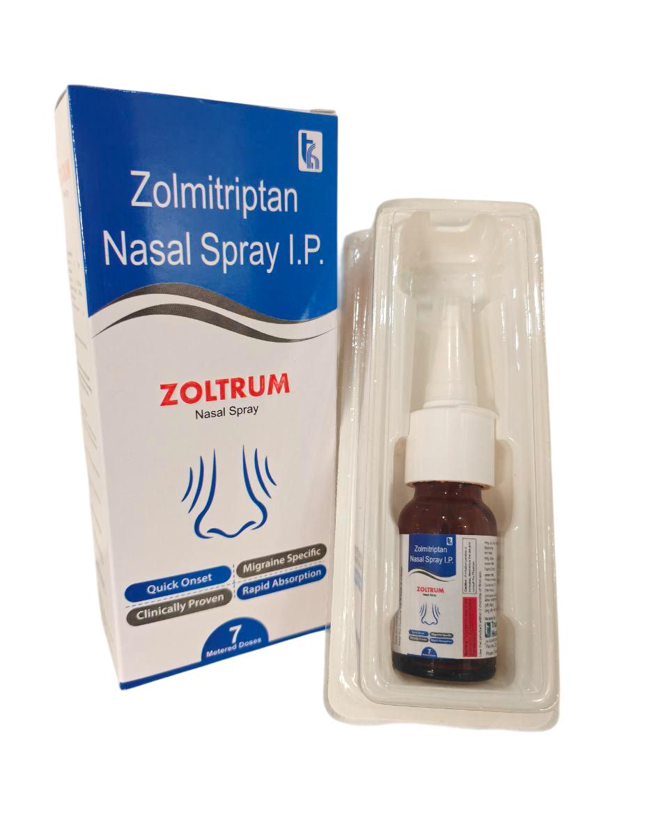 Zolmitriptan 5 mg Nasal Spray (For Migraine) Nasal Spray — manufactured by Trumac Healthcare