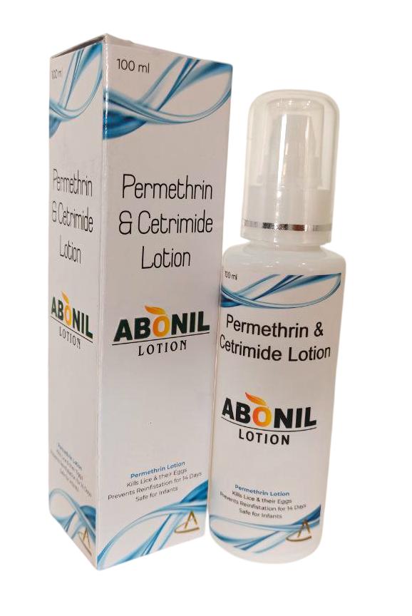 Abonil Lotion 100 ml — Permethrin Lotion 5% + Cetrimide 0.01% from Trumac Healthcare PCD Pharma Franchise India