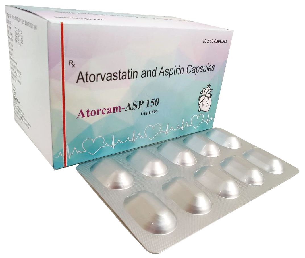 ATORVASTATIN 10 MG + ASPIRIN 150 MG (Pellets in Capsules) Capsule — manufactured by Trumac Healthcare