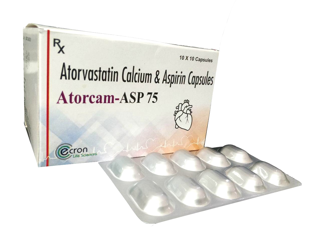 ATORVASTATIN 10 MG + ASPIRIN 75 MG Capsule — manufactured by Trumac Healthcare