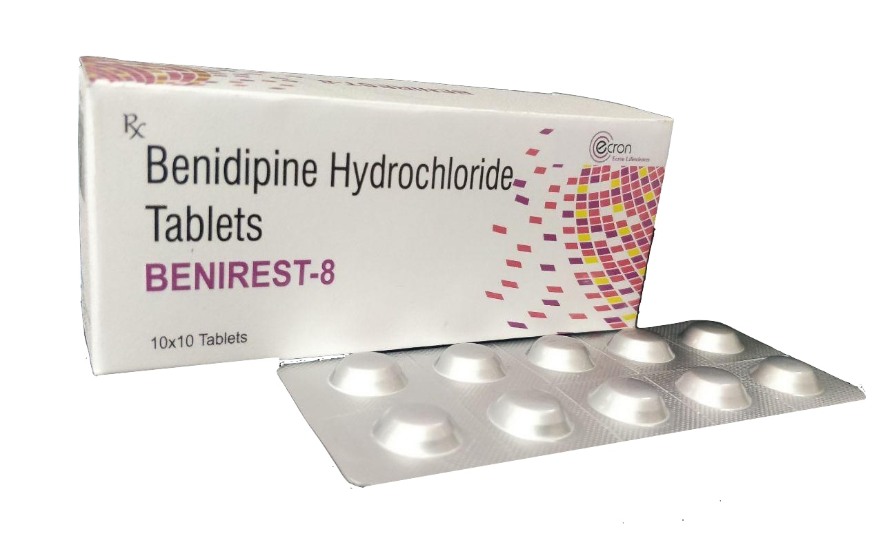 Benidipine 8 mg Tablet — manufactured by Trumac Healthcare