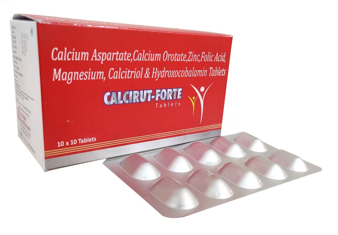 Calcium Aspartate 500 mg + Calcium Orotate 100 mg + Zinc 7.5 mg + Folic Acid 117 mcg + Magnesium 50 mg + Calcitrol 0.25 mcg Tablet — manufactured by Trumac Healthcare