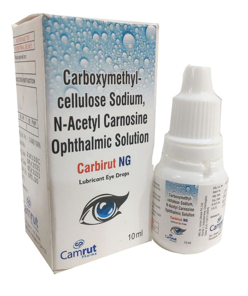 Carboxymethylcellulose (3 mg/ml) + Glycerin (10 mg/ml) + n-acetylcarnosine (10 mg/ml) Eye Drops Eye Drops — manufactured by Trumac Healthcare