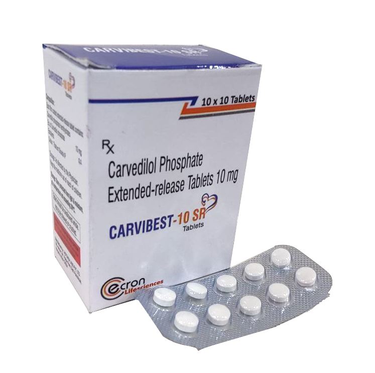 Carvedilol 10 mg Controlled Release Tab Tablet — manufactured by Trumac Healthcare