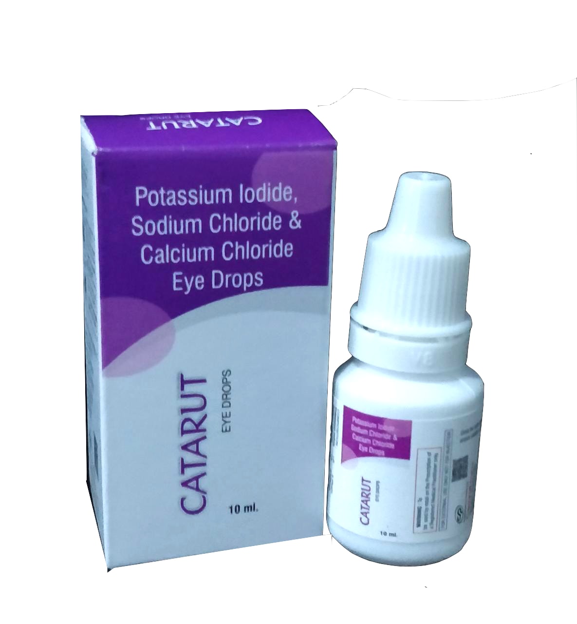 Potassium Iodide Ip .... 3.3 % + sodium Chloride Ip .... 0.83 % + calcium Chloride Ip .... 1.0 % (10 ml) Eye Drops Eye Drops — manufactured by Trumac Healthcare