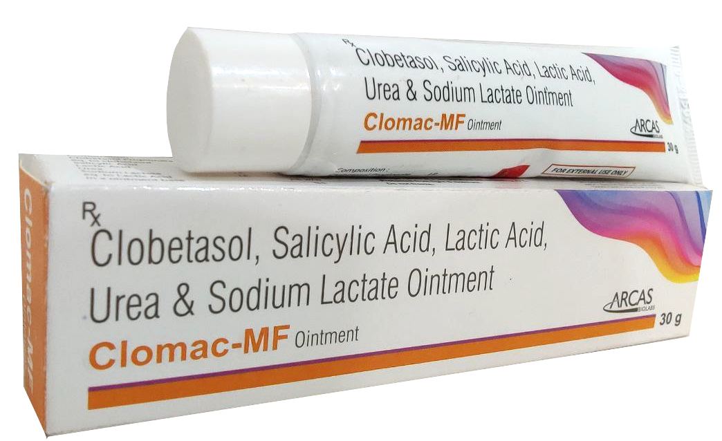 Clobetasol (0.05% w/w) + Salicylic Acid (3% w/w) + Lactic Acid (3% w/w) + Urea (10% w/w) Ointment — manufactured by Trumac Healthcare
