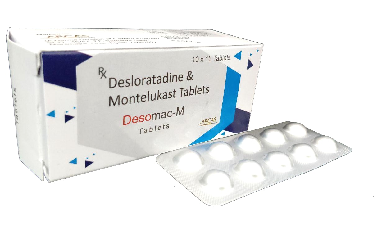 Desomac-M Tablet — Desloratadine 5 mg + Montelukast 10 mg from Trumac Healthcare PCD Pharma Franchise India