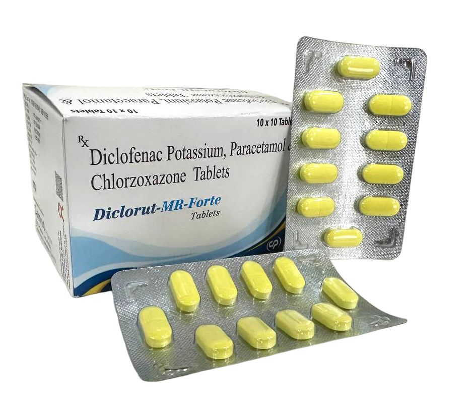 Diclofenac Potassium 50 mg + Paracetamol 325 mg + *Chlorzoxazone 500 mg* Tablet — manufactured by Trumac Healthcare