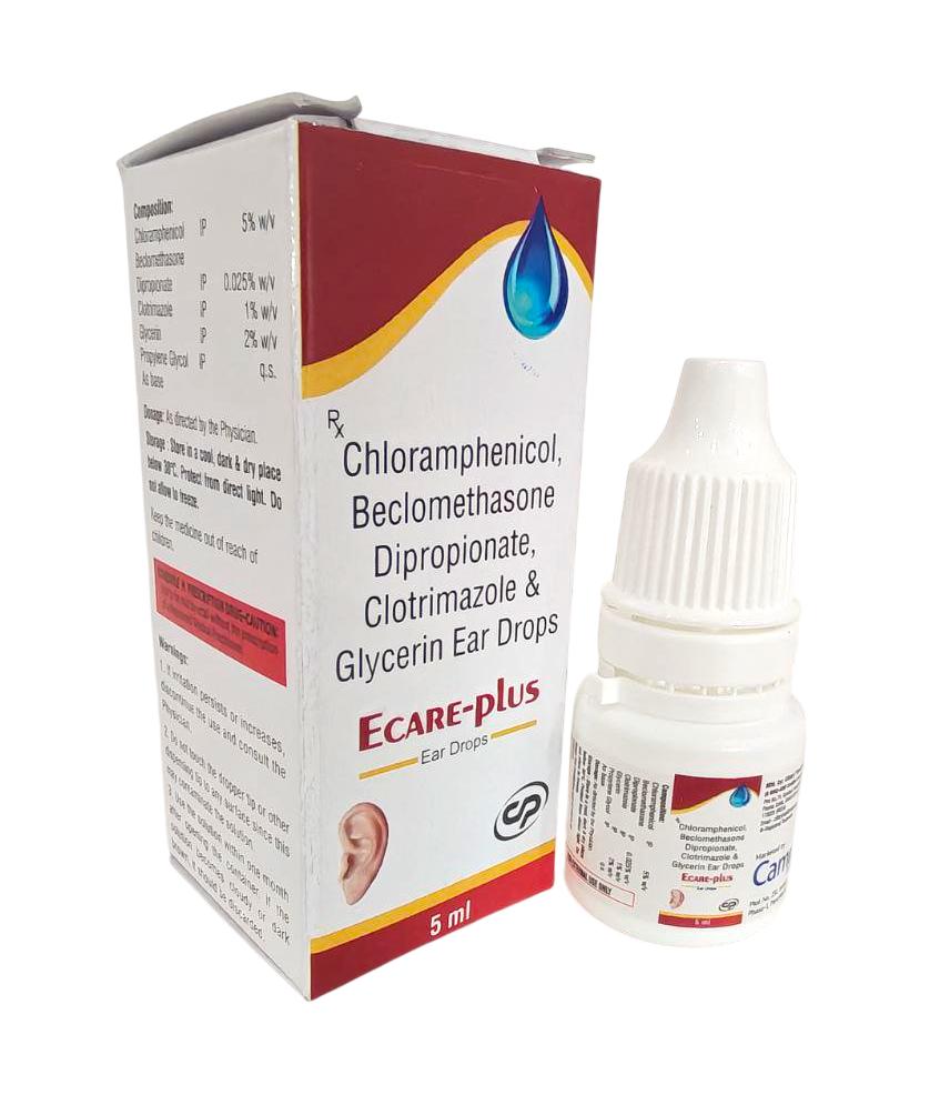 Chloramphenicol 5%, Beclomethasone Dipropionate 0.025%, Clotrimazole 1% & Glycerin 2% Ear Drops — manufactured by Trumac Healthcare