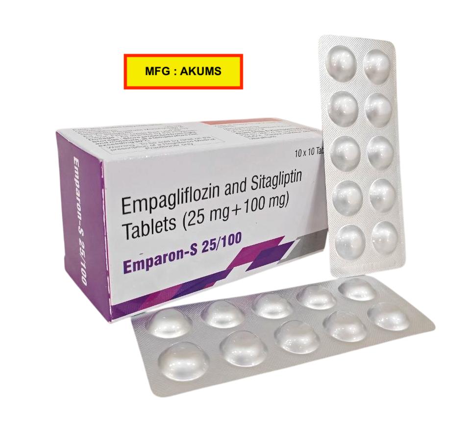 Emparon-S 25/100 Tablet — Empagliflozin 25 mg + Sitagliptin 100 mg from Trumac Healthcare PCD Pharma Franchise India
