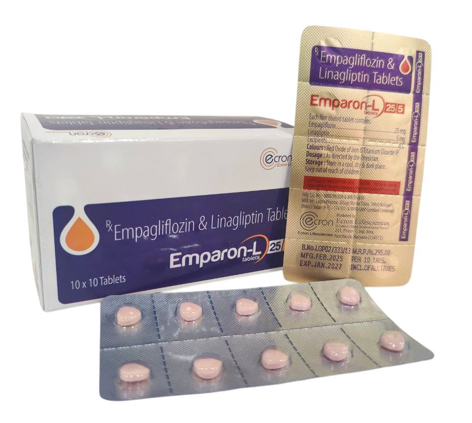 Emparon-L 25/5 Tablet — Empagliflozin 25 mg + Linagliptin 5 mg from Trumac Healthcare PCD Pharma Franchise India
