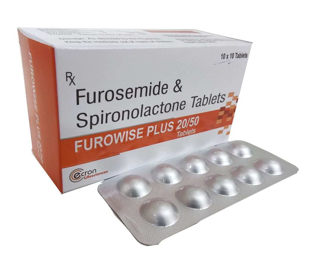 Furowise-Plus 20/50 Tablet — Furosemide 20 mg + Spironolactone 50 mg from Trumac Healthcare PCD Pharma Franchise India
