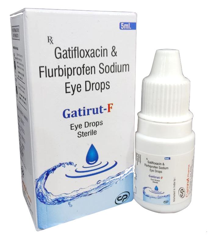 Gatirut-F Eye Drops — Flurbiprofen 0.03% w/v + Gatifloxacin 0.3% w/v from Trumac Healthcare PCD Pharma Franchise India