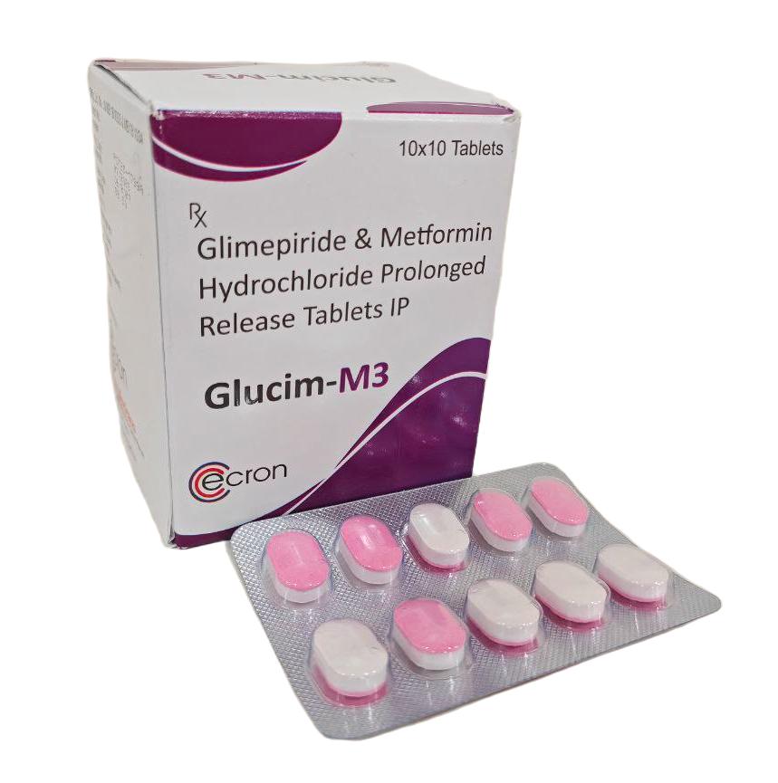 Metformin Hydrochloride 500 mg + Glimepiride 3 mg Tablet — manufactured by Trumac Healthcare