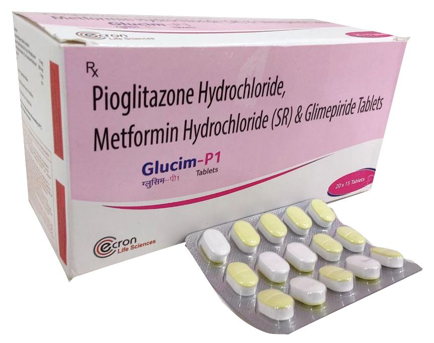 Glimepiride 1 mg + Metformin 500 mg + Pioglitazone 15 mg Tablet — manufactured by Trumac Healthcare