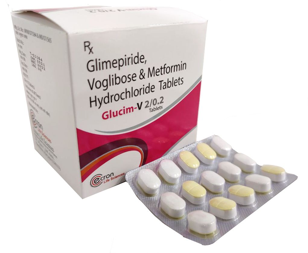 Glimepiride 2 mg + Metformin 500 mg + Voglibose 0.2 mg Tablet — manufactured by Trumac Healthcare
