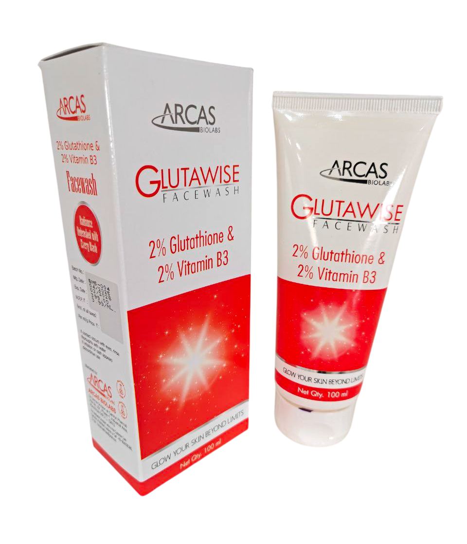 Glutawise Face Wash — Glutathione 2% + Vitamin B3 2% Face Wash from Trumac Healthcare PCD Pharma Franchise India
