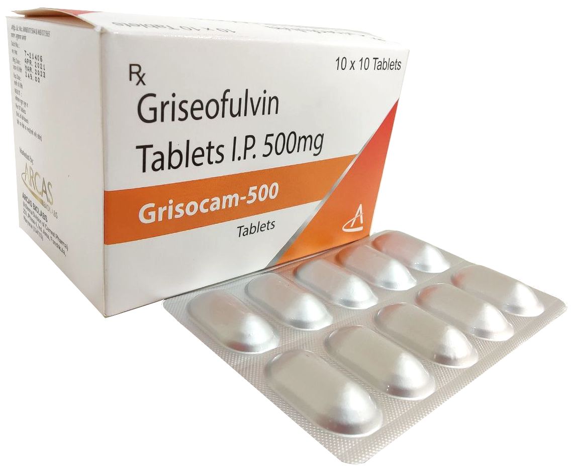 Griseofulvin 500 mg Tablet — manufactured by Trumac Healthcare