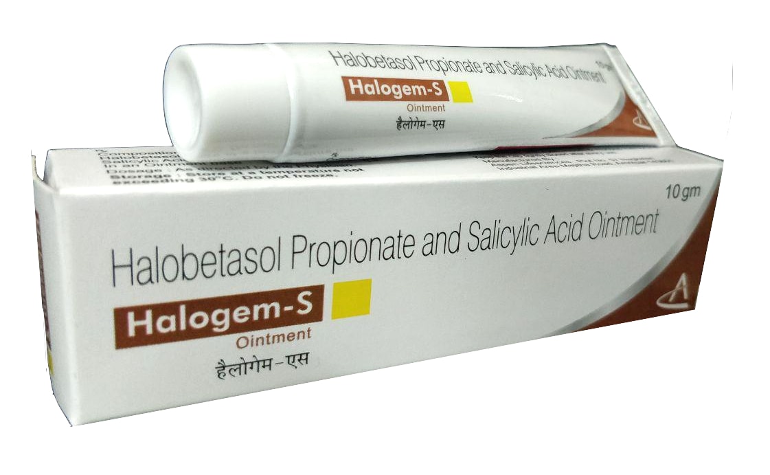 Halogem-S Ointment — Halobetasol Propionate 0.05% w/w + Salicylic Acid IP 6% w/w from Trumac Healthcare PCD Pharma Franchise India