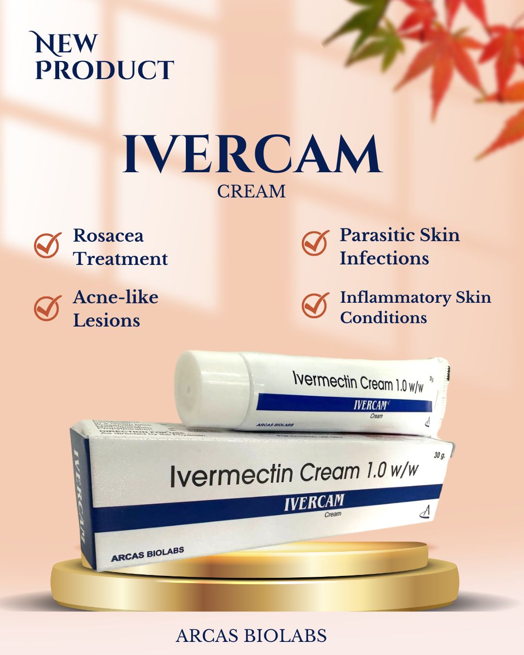 Ivermectin 1% Cream Cream — manufactured by Trumac Healthcare