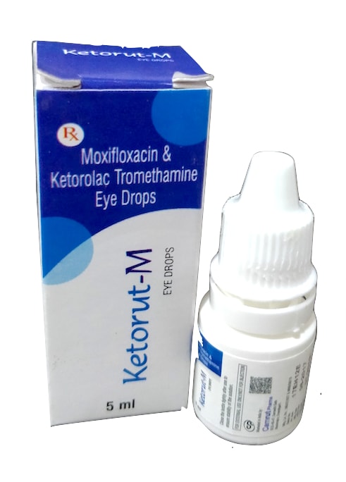 Ketorolac (0.4% w/v) + Moxifloxacin (0.5% w/v)(5 ml) Eye Drops Eye Drops — manufactured by Trumac Healthcare