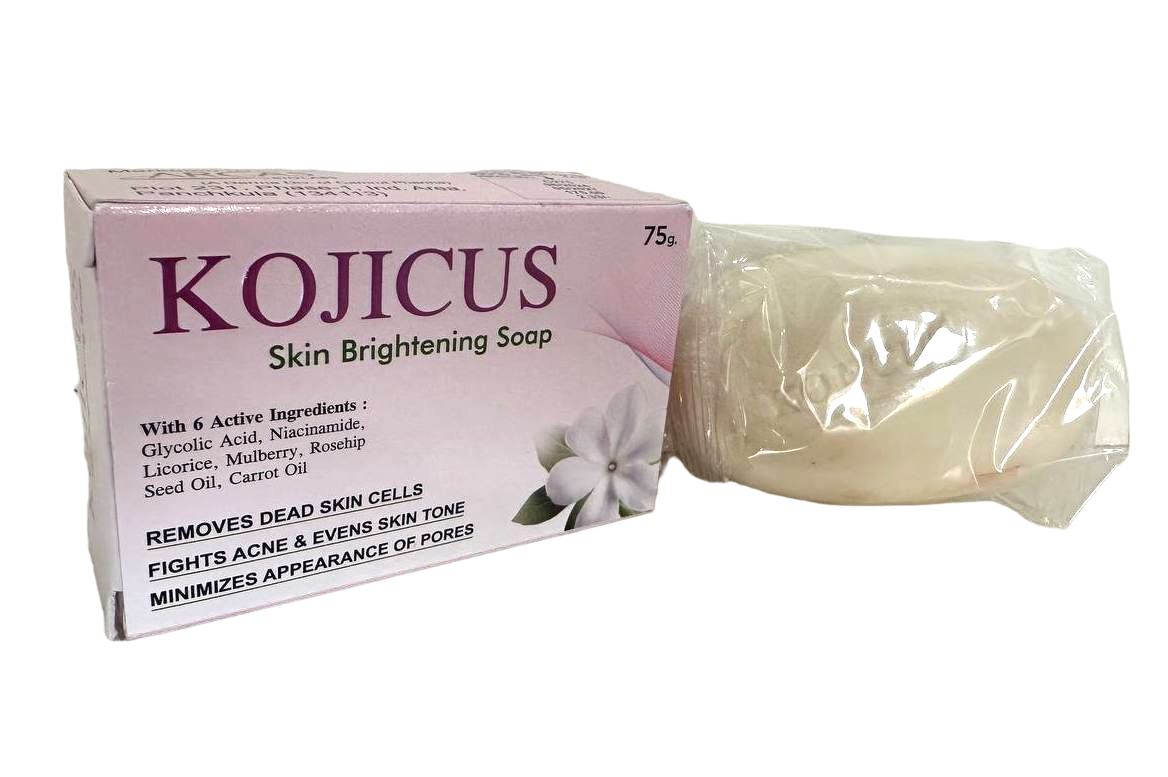 Kojicus Soap — Kojic Acid, L-Glutathione, Ascorbic Acid, Arbutin, Vitamin E & A, Mulberry Extract, etc. from Trumac Healthcare PCD Pharma Franchise India