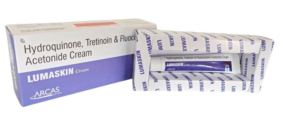 Lumaskin Cream — Hydroquinone 4% w/w + Tretinoin 0.05% w/w + Fluocinolone Acetonide 0.01% w/w from Trumac Healthcare PCD Pharma Franchise India