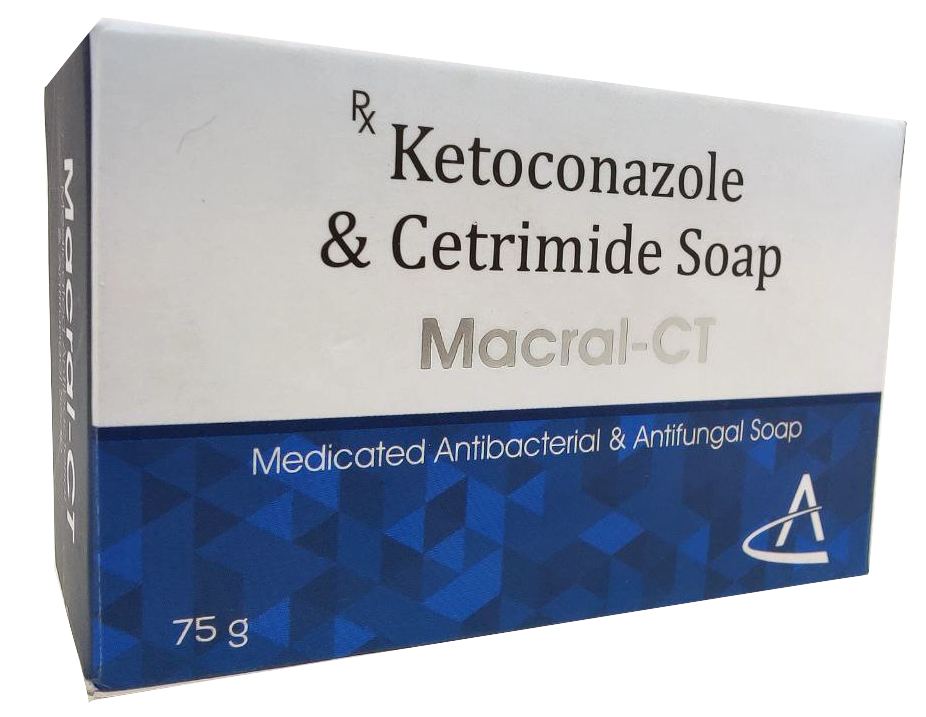Macral-CT Soap — Ketoconazole 1% + Cetrimide 0.5% Soap from Trumac Healthcare PCD Pharma Franchise India