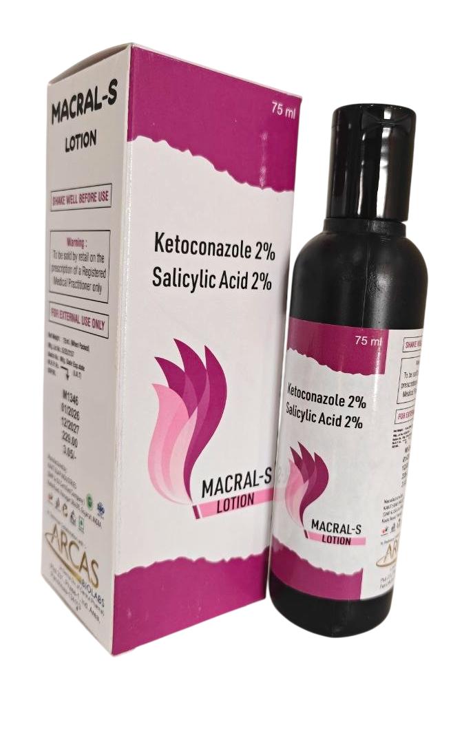 Macral-S Lotion — Ketoconazole 2% + Salicylic Acid 2% Lotion from Trumac Healthcare PCD Pharma Franchise India
