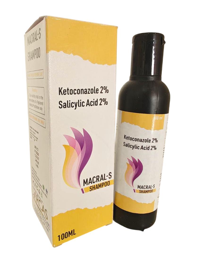 Macral-S Shampoo — Ketoconazole 2% w/v + Salicylic Acid 2% w/v from Trumac Healthcare PCD Pharma Franchise India