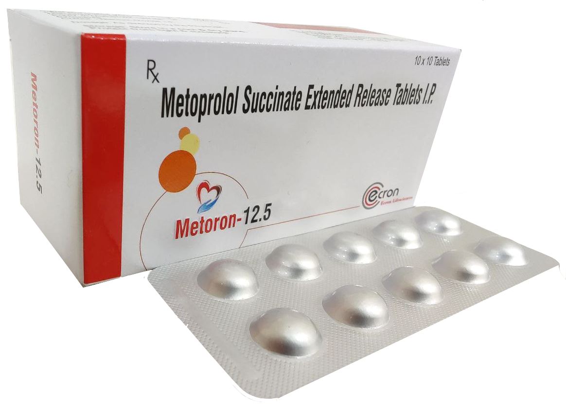 Metoron-12.5 Tablet — Metoprolol Succinate 12.5 mg (ER) from Trumac Healthcare PCD Pharma Franchise India
