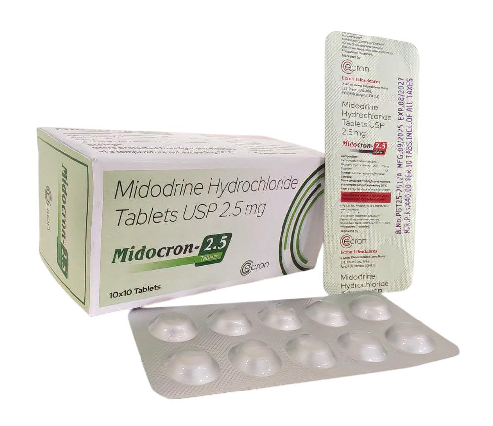 Midodrine 2.5 mg Tablet — manufactured by Trumac Healthcare