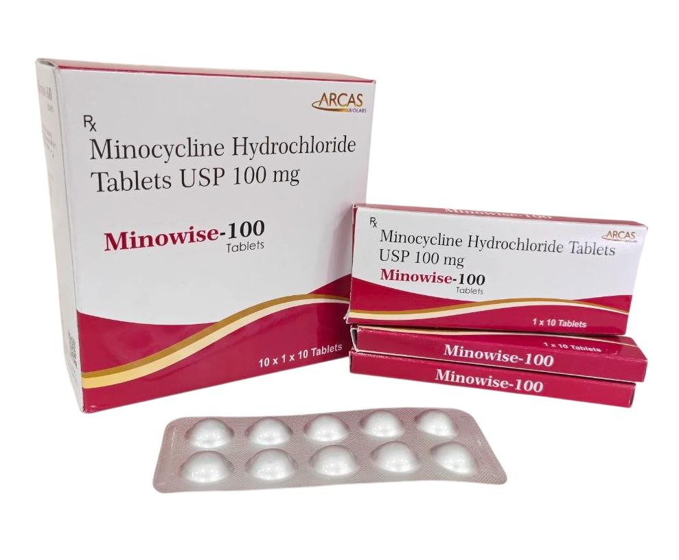 Minocycline 100 mg Tablet — manufactured by Trumac Healthcare