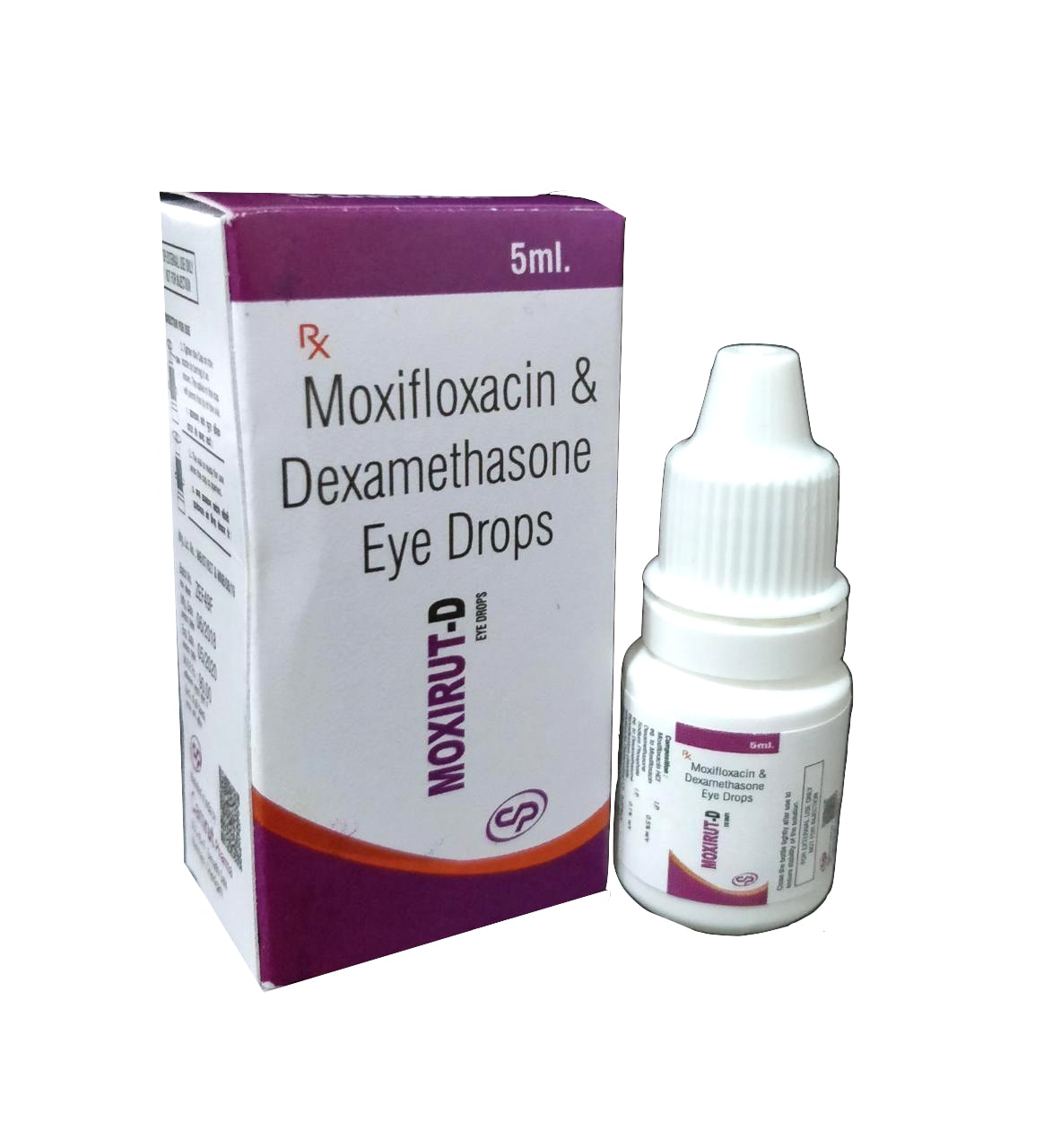 Moxirut-D Eye Drops — Moxifloxacin HCl 0.5% + Dexamethasone 0.1% (5 ml Eye Drops) from Trumac Healthcare PCD Pharma Franchise India