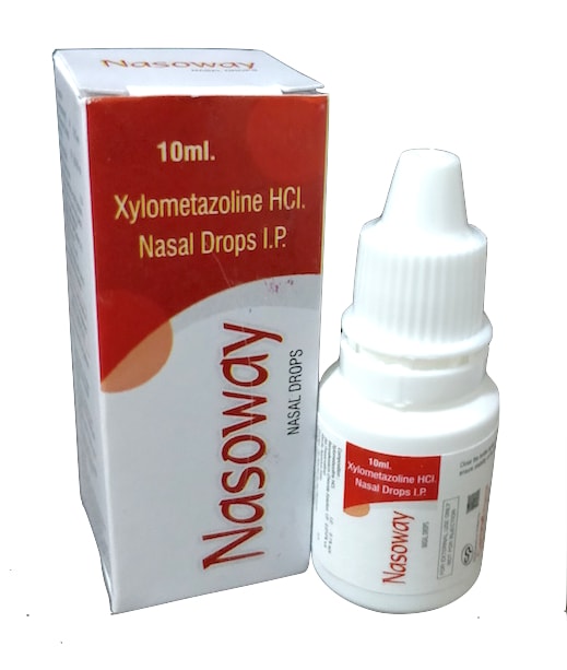 Nasoway Nasal Drops — Xylometazoline HCl 0.1% + Benzalkonium Chloride 0.002% (10 ml Nasal Drops) from Trumac Healthcare PCD Pharma Franchise India